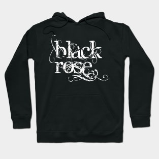 Black Rose Typography Hoodie